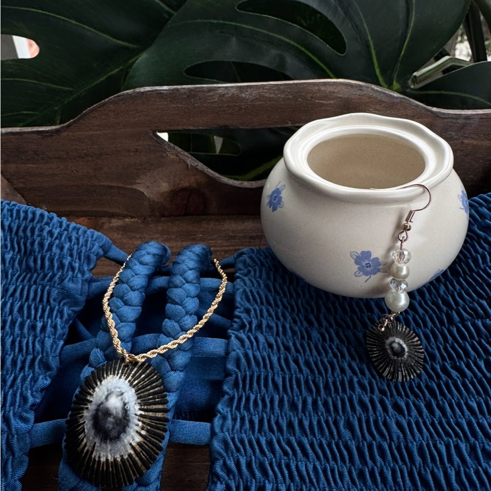 Malibu handmade shell jewelry set